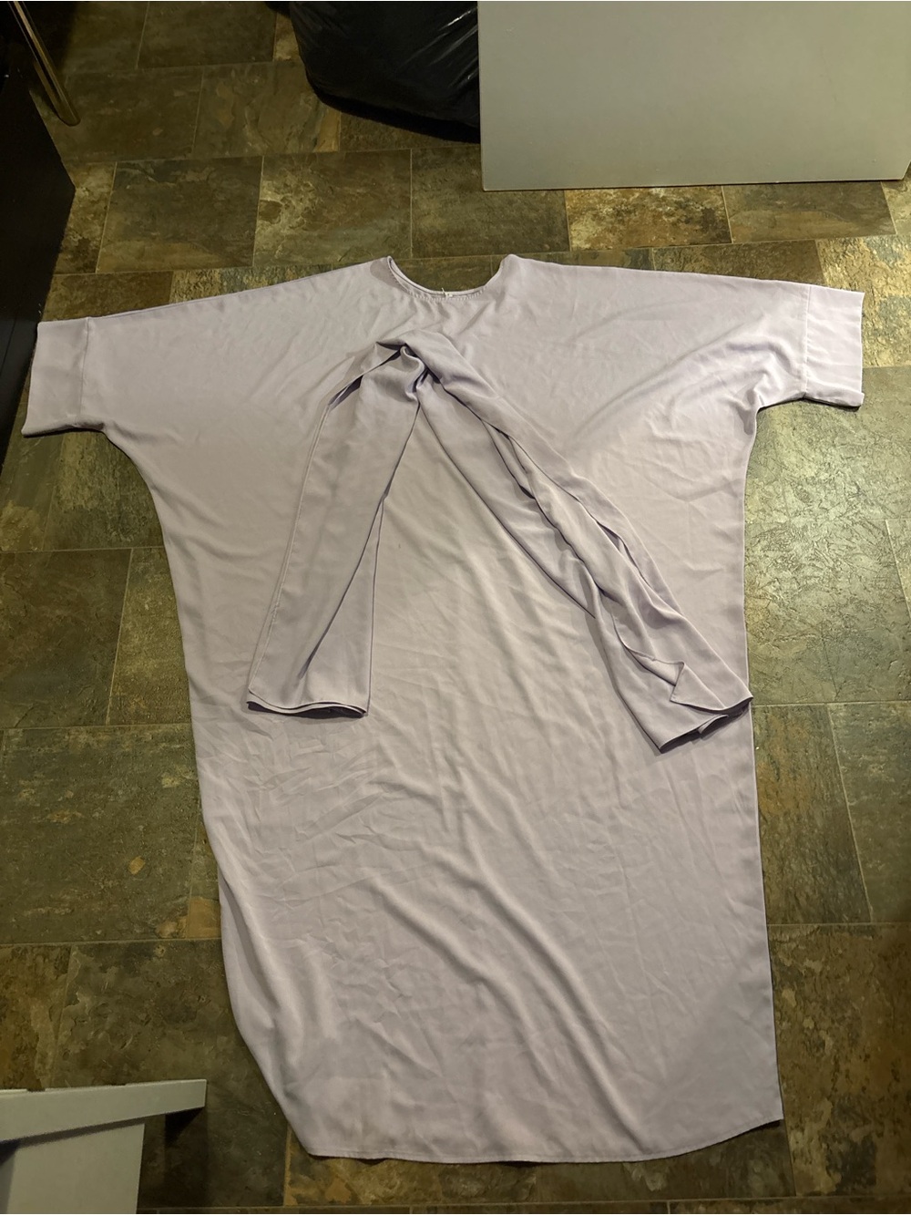 Relaxed Lavender Short Sleeve Dress Tee